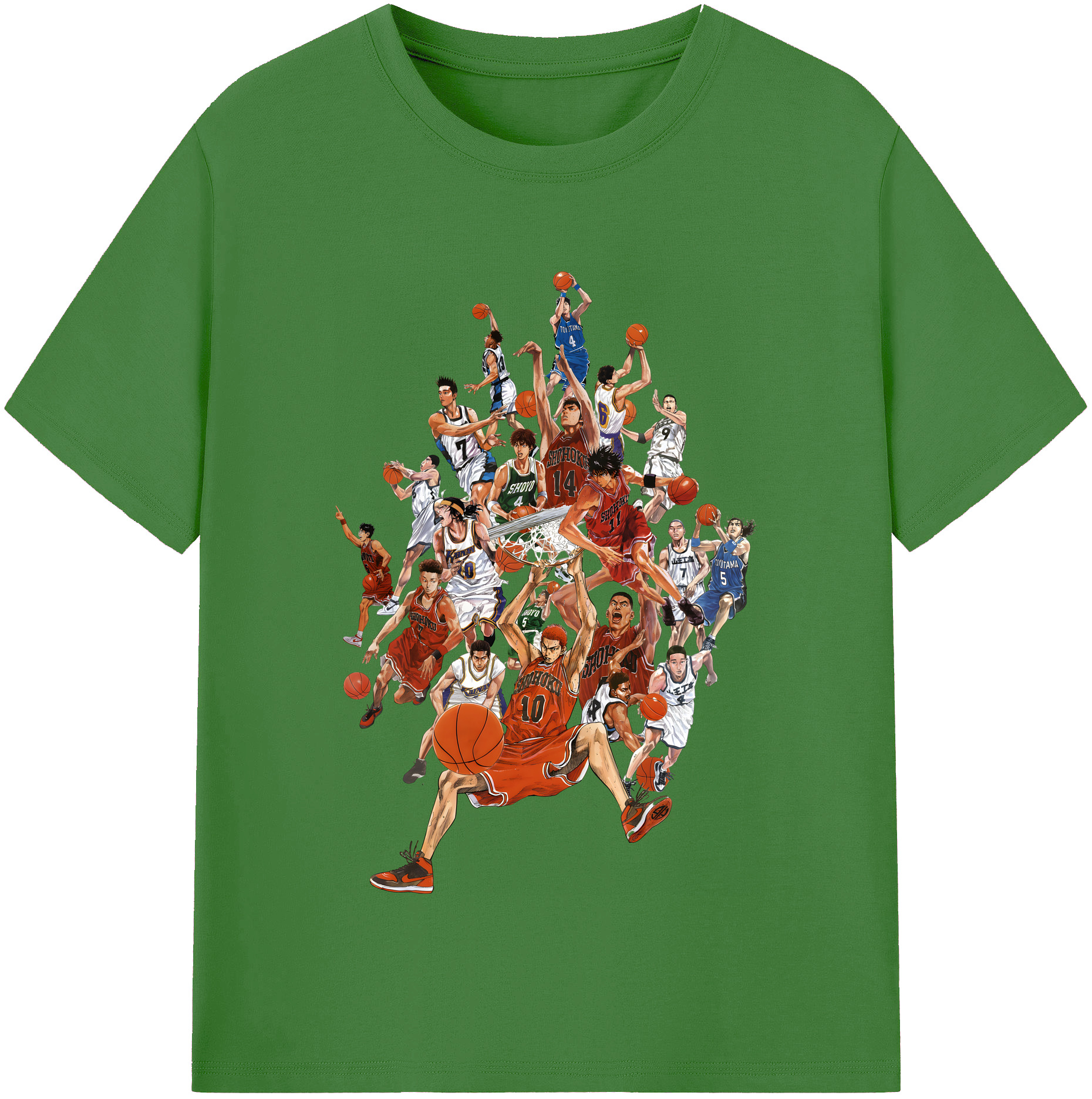 （画像用） SLAM DUNK／スラムダンク レディースカジュアルプリントTシャツ（綿100％）